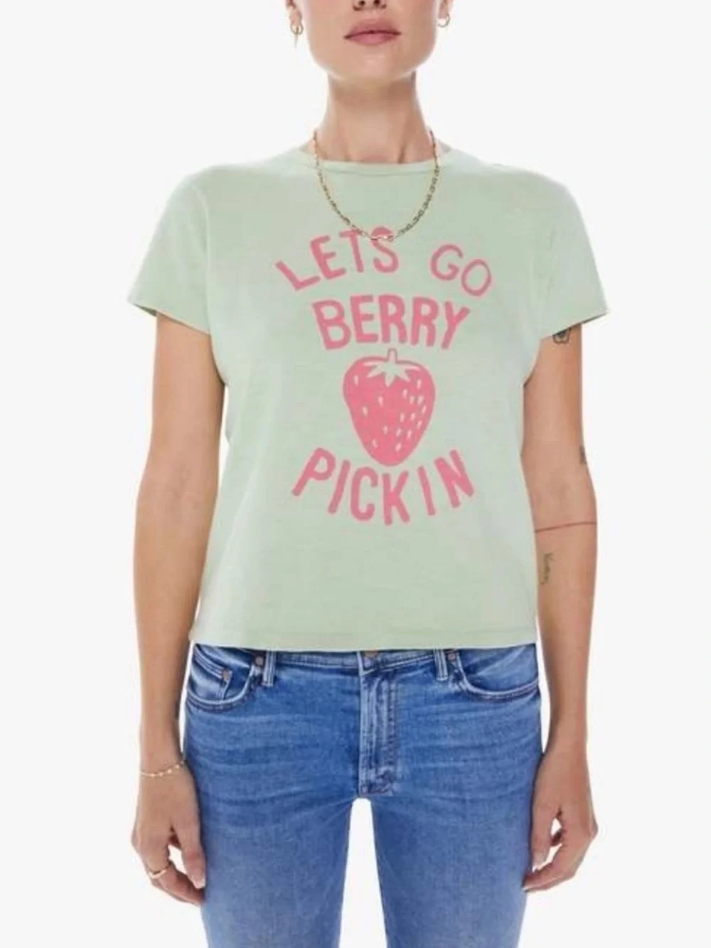 MOTHER • The Lil Sinful Tee, Berry Pickin - Picture 1 of 9